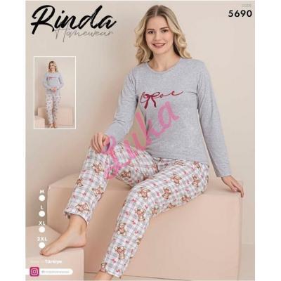 Piżama damska turecka Rinda 5690