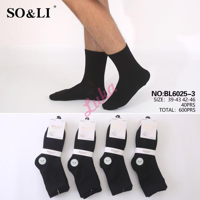 Men's socks SO&LI BL6025-6