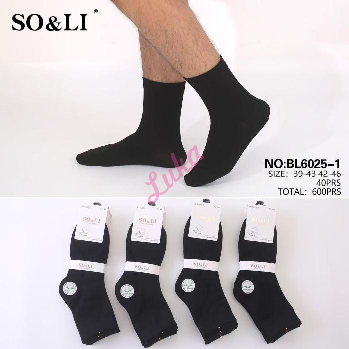 Men's socks SO&LI BL6025-3
