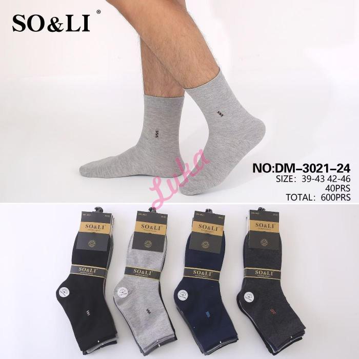 Men's socks SO&LI DM3021-25