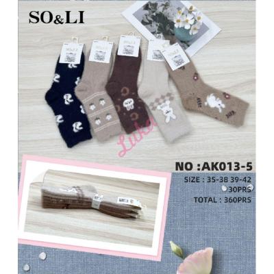 Skarpety damskie So&Li Mink AK013-3
