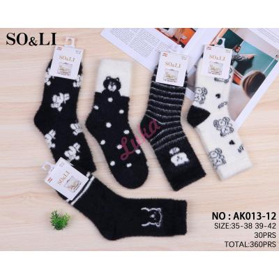 Women's Socks So&Li Wool AM005-4