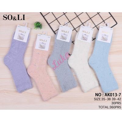 Women's Socks So&Li Wool AK013-2