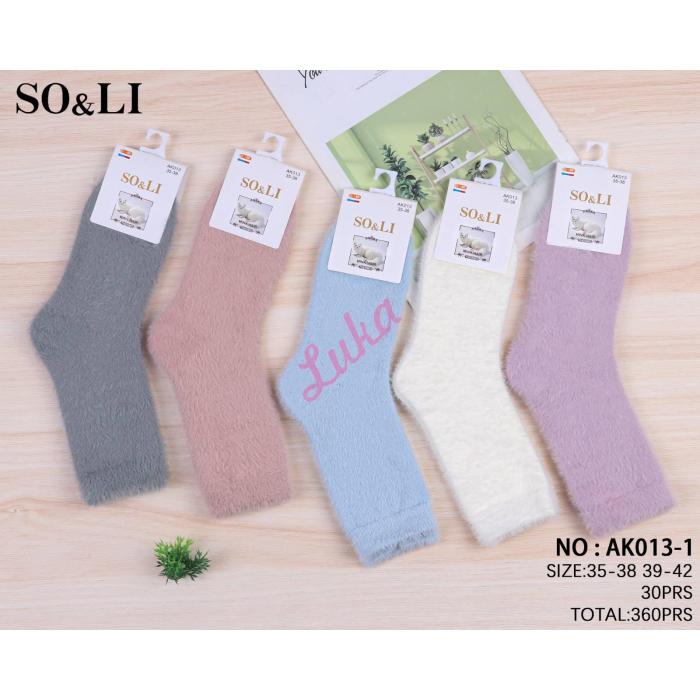 Women's Socks So&Li Wool AK013-7