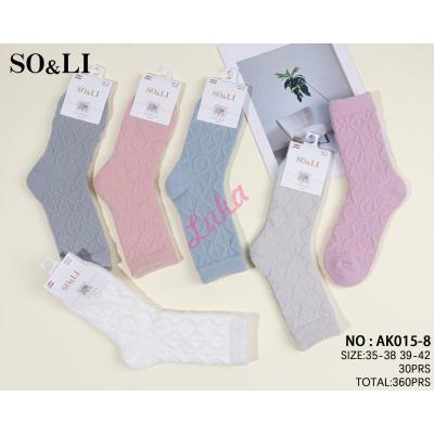 Women's Socks So&Li Velvet AK015-9