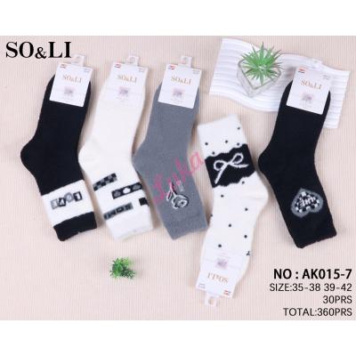 Women's Socks So&Li Velvet AK015-8