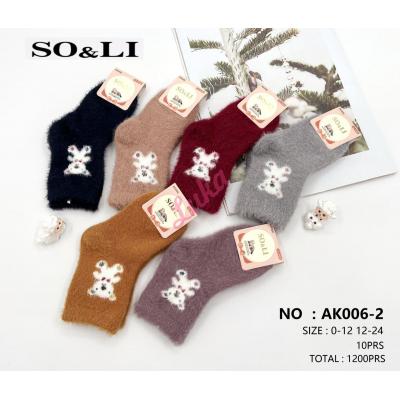 Kid's socks So&Li Thermo Mink AK006-1