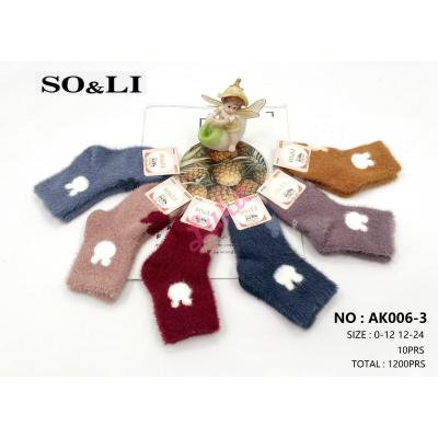 Kid's socks So&Li Thermo Mink AK006-5
