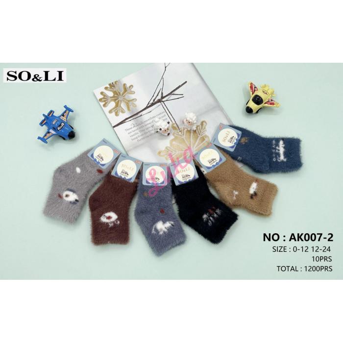 Kid's socks So&Li Thermo Mink AK007-4
