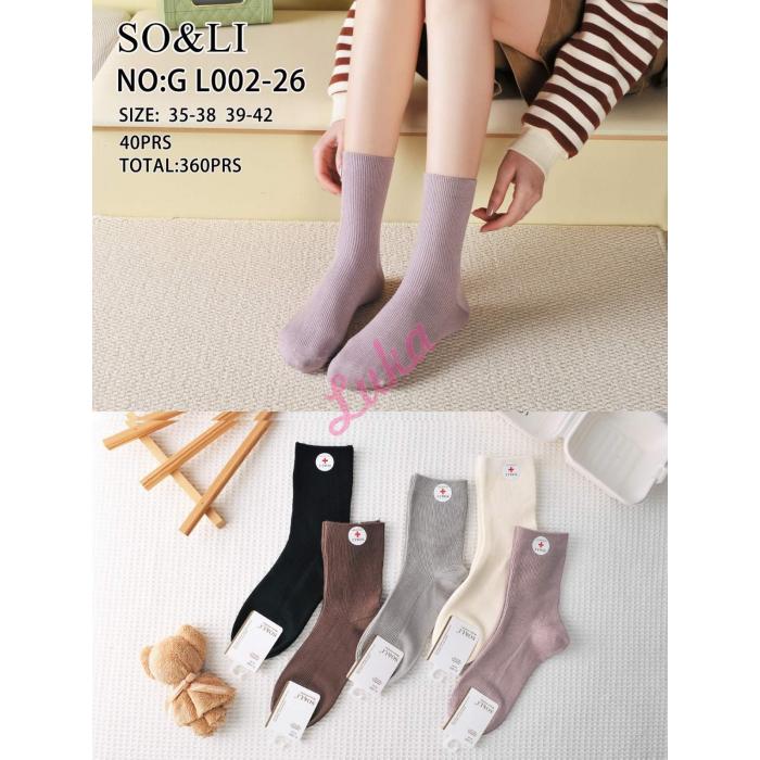 Women's Socks So&Li Cashmere GL002-25