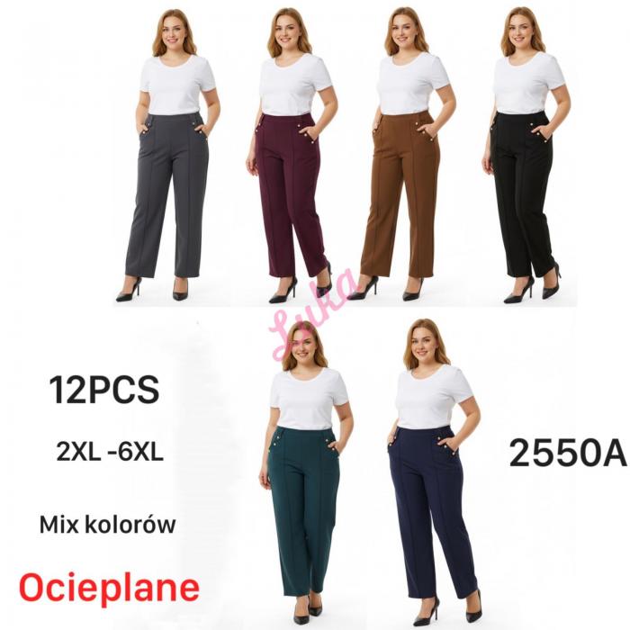 Spodnie damskie OCIEPLANE 2555A