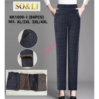 Women's pants So&Li KK1002 WARM 4XL-9XL