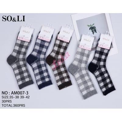 Women's Socks So&Li Wool AM007-3