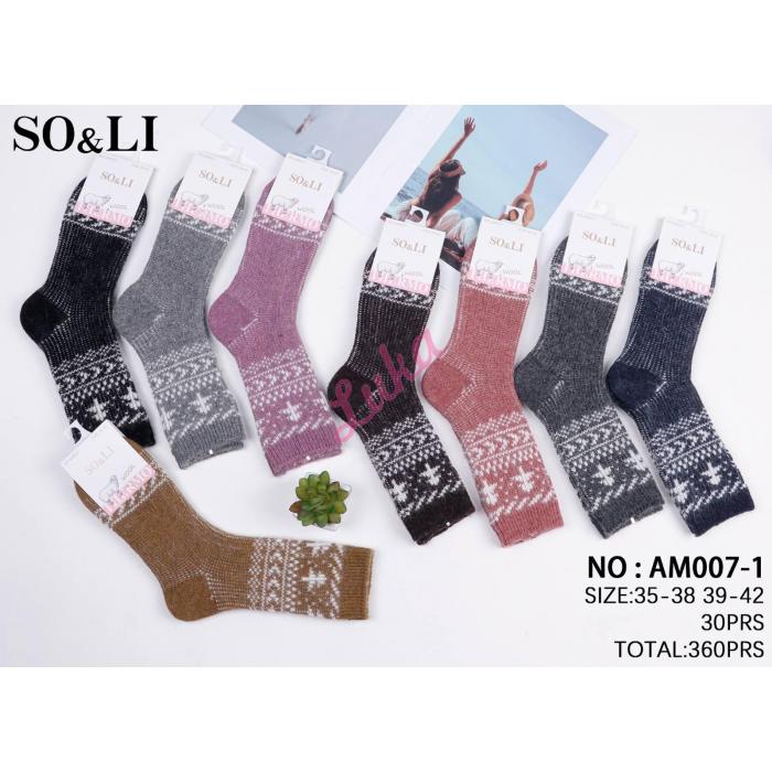 Women's Socks So&Li Wool AM007-3