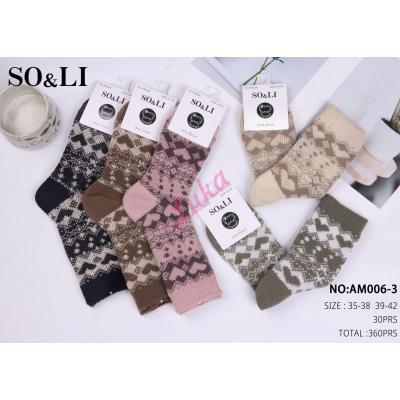 Women's Socks So&Li Wool AM008-3