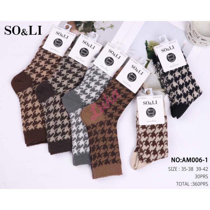 Women's Socks So&Li Wool AM006-3