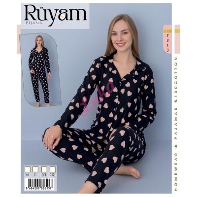 Piżama damska turecka Ruyam 7813