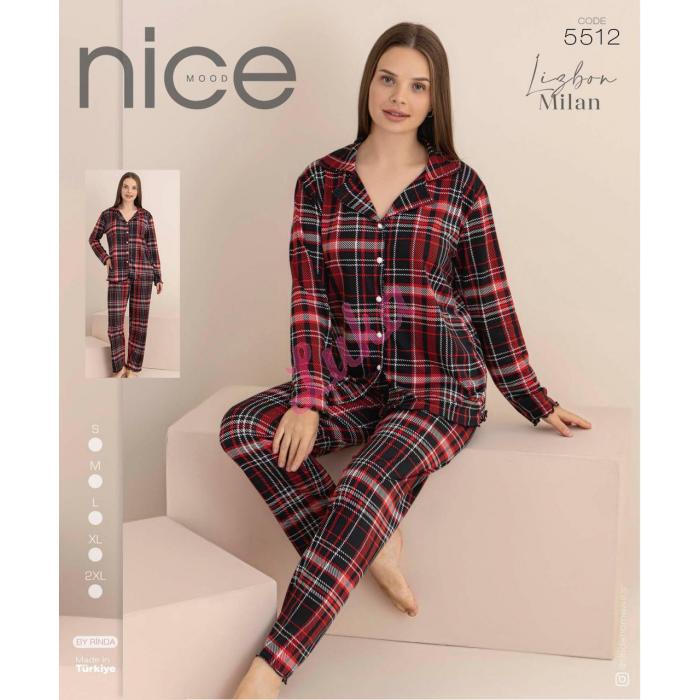 Women's turkish pajamas Nice Mood 5513 Welur