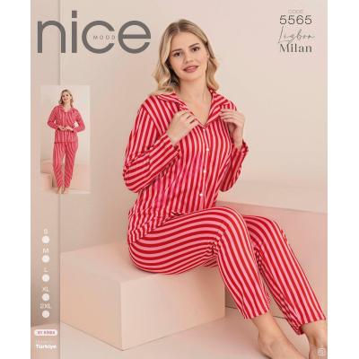 Women's turkish pajamas Nice Mood 5564 Welur