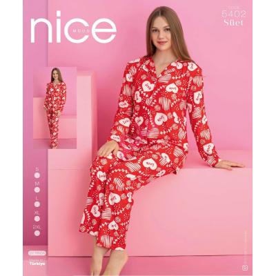 Women's turkish pajamas Nice Mood 5402 Welur