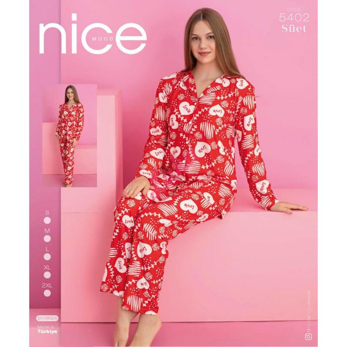 Women's turkish pajamas Nice Mood 5564 Welur