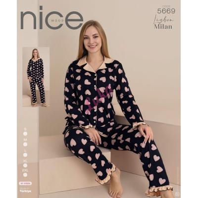 Piżama damska turecka Nice Mood 5668