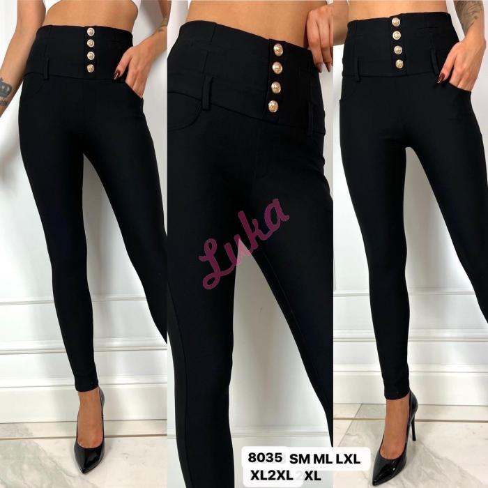 Women's black leggings 8069