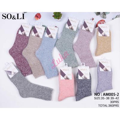 Women's Socks So&Li Alpaca AL001-7