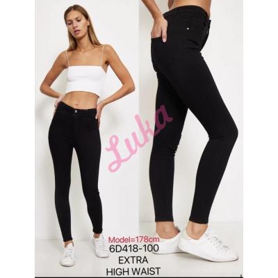 Spodnie damskie Jeans 6D418-100