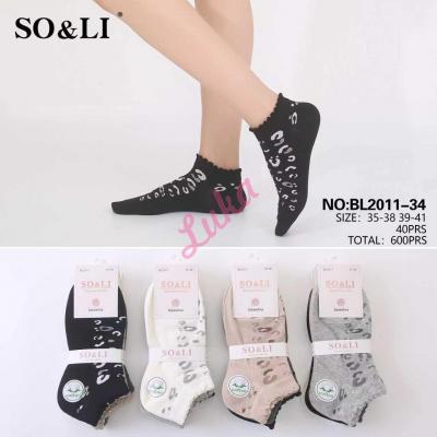 Women's Socks So&Li BL2011-34