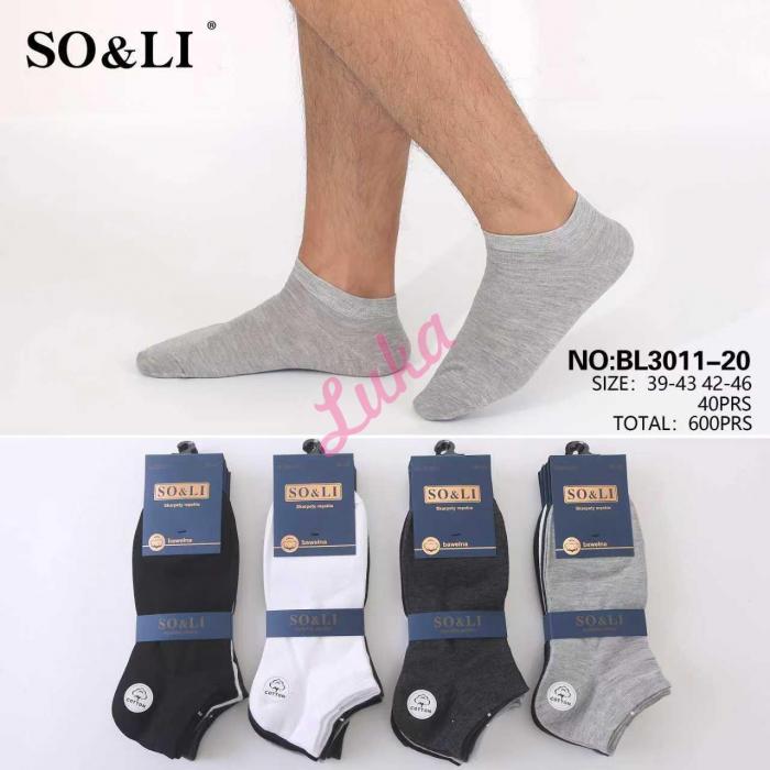 Men's low cut socks So&Li BL3011-21