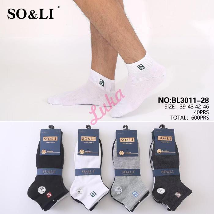 Men's low cut socks So&Li BL3011-20