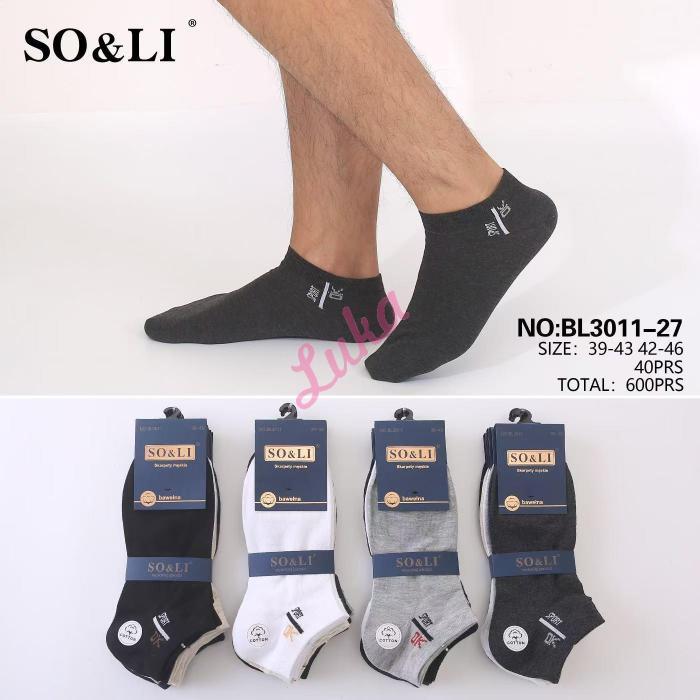 Men's low cut socks So&Li BL3011-26