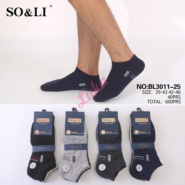Men's low cut socks So&Li BL3011-27