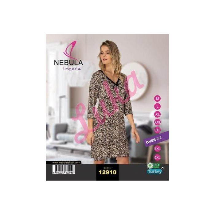 Women's turkish Nightgown Nebula 12910BIG