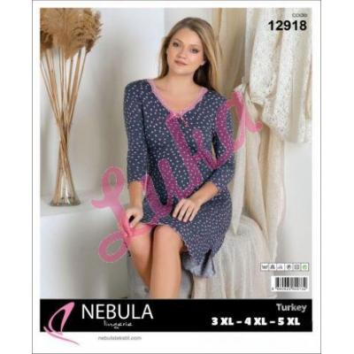 Women's turkish Nightgown Nebula 12919BIG
