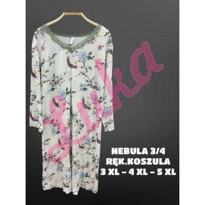 Women's turkish Nightgown Nebula 12912BIG