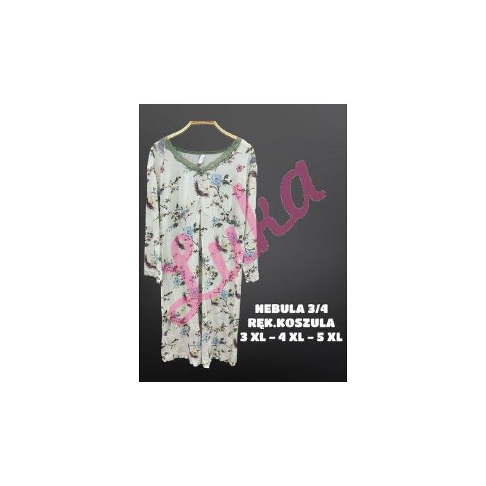 Women's turkish Nightgown Nebula 12912BIG