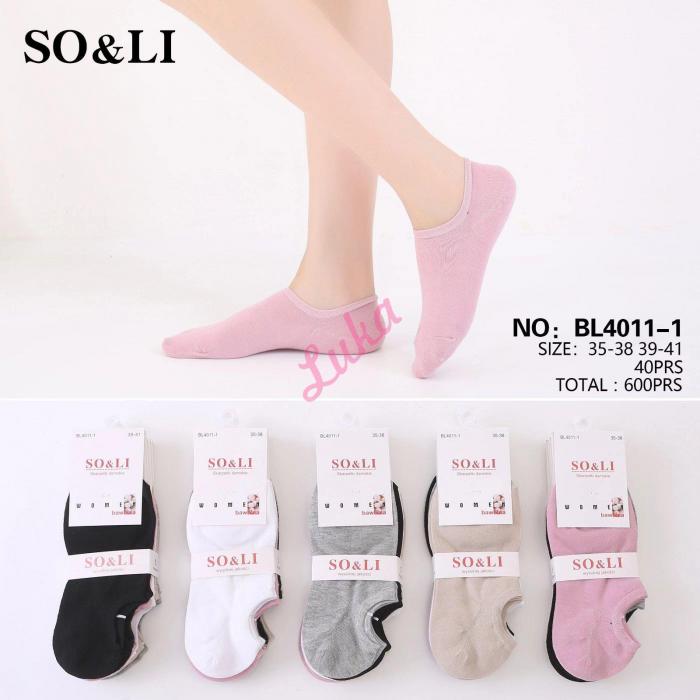 Women's low cut socks So&Li Mink AK012-2