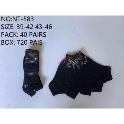 Men's low cut socks Bixtra NT-583 BLACK