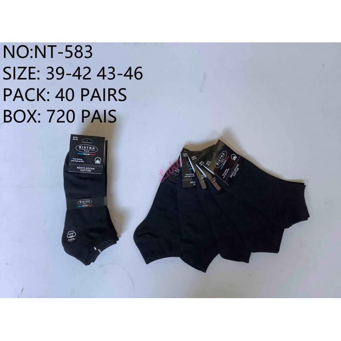 Men's low cut socks Bixtra NT-583 BLACK