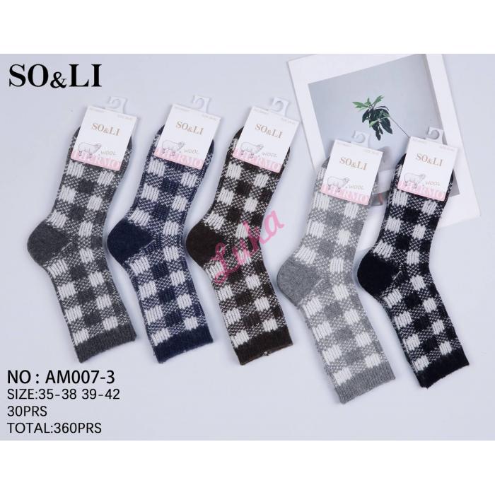 Women's Socks So&Li Wool AM007-2