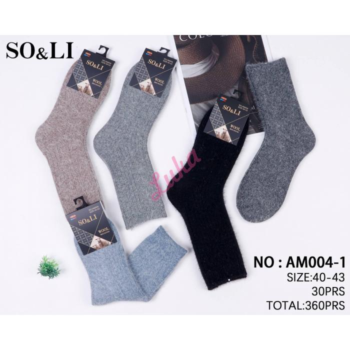 Men's socks SO&LI Wool AM004-2