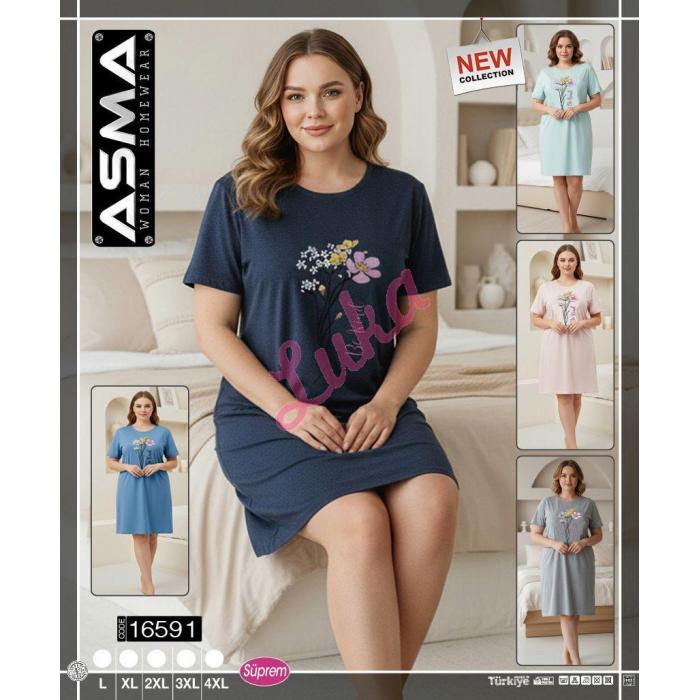 Women's turkish nightgown Asma 16592