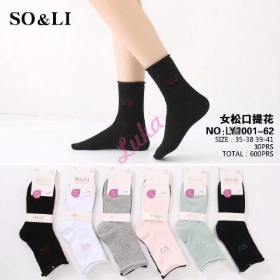 Women's pressure-free socks SO&LI LY1001-62