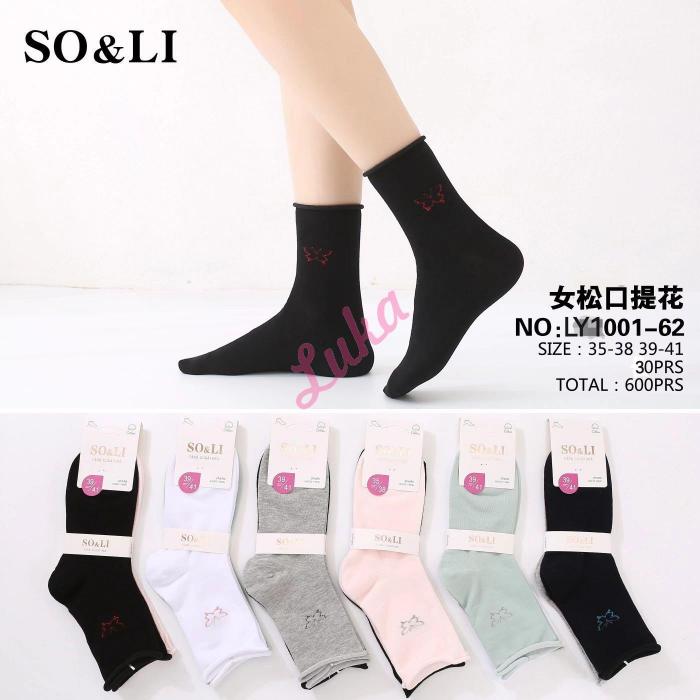 Women's pressure-free socks SO&LI LY1001-61