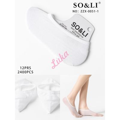 Women's low cut socks So&Li ZZX-0051
