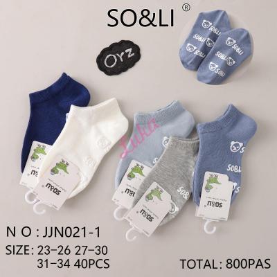 Kid's low cut socks SO&LI JJN021-1 ABS