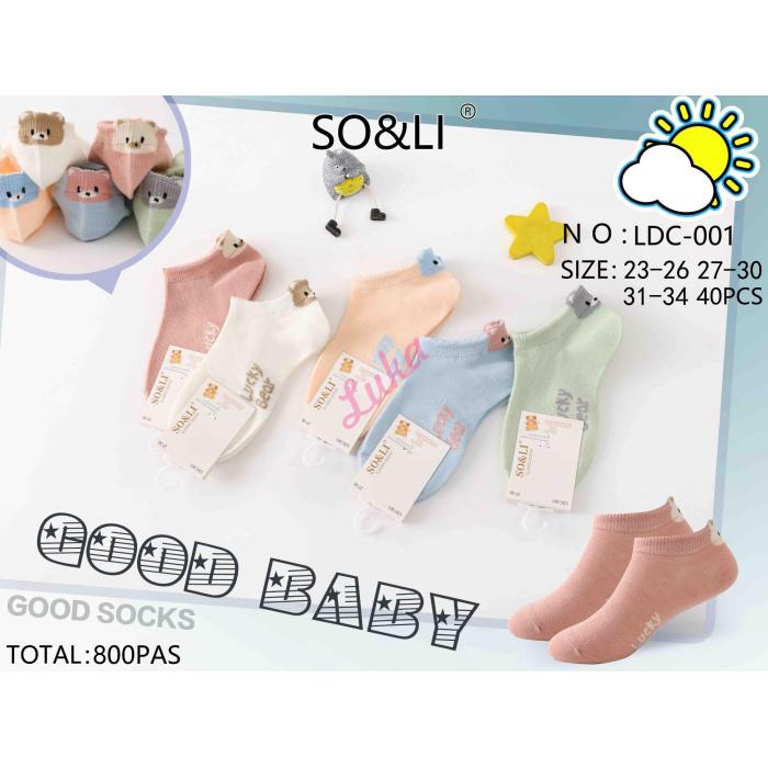 Kid's low cut socks SO&LI JJ034-1 ABS