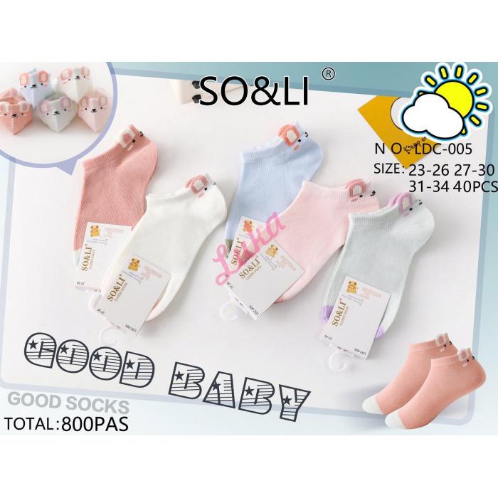 Kid's low cut socks SO&LI LDC-001
